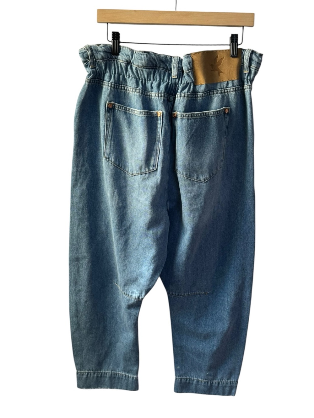FP x One Teaspoon Harem Jeans Size 29 NWT Bright Blue Cropped Low-Slung Denim - Picture 3 of 11